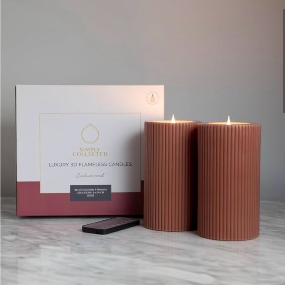 Simply Collected Flameless Candles with remote.